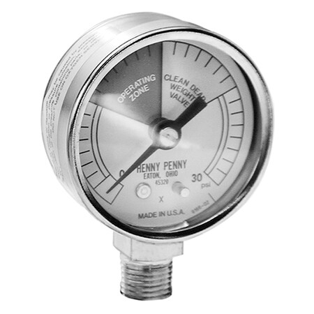 Henny Penny Pressure Gauge - 2 Dial For - Part No 16910 Oem 16910 (OEM)